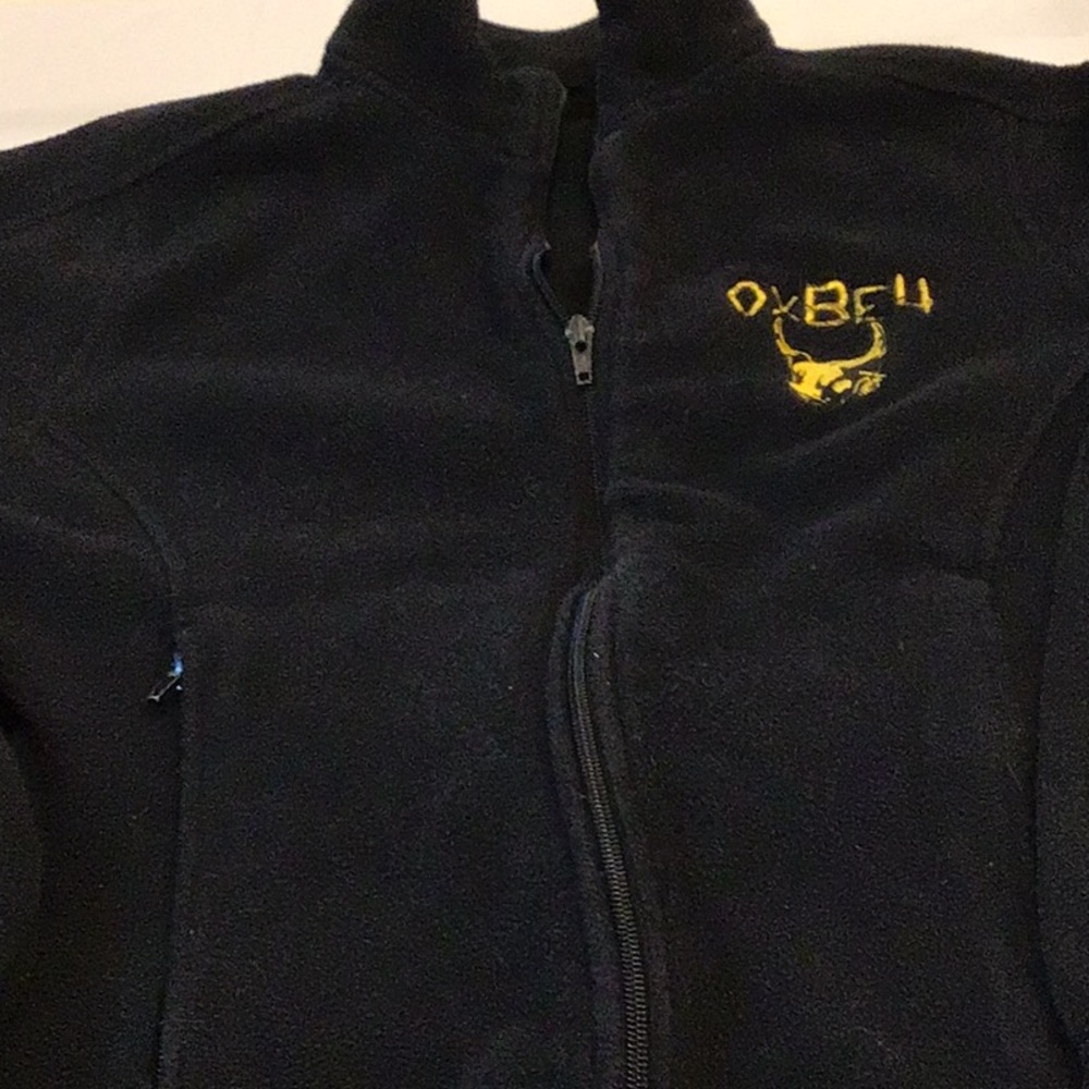 ⛱️2/$5⛱️Sale! Black fleece no tags, Med/ large youth wear on sleeve, etc